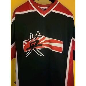 Steve & Barry’s Mens Dragons #5 Jersey Black Red Large Embroidered Japanese A98